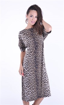 5385 Платье леопард - фото 9030