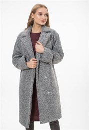 VZU912430 Пальто женское серое