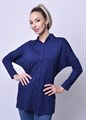 4516-5 синяя блуза 7881